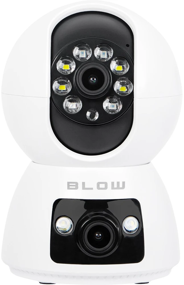 BLOW WiFi kamera su dvigubais objektyvais, 3MP+3MP, T-266, Tuya, pasukama auklės kamera