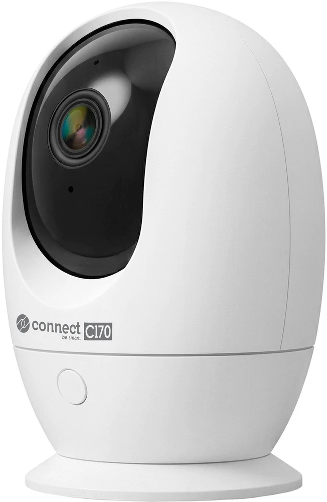 Kruger & Matz Connect C170 Tuya Smart Life WiFi Nanny kamera, besisukanti PTZ, garsas, temperatūra, drėgmė.
