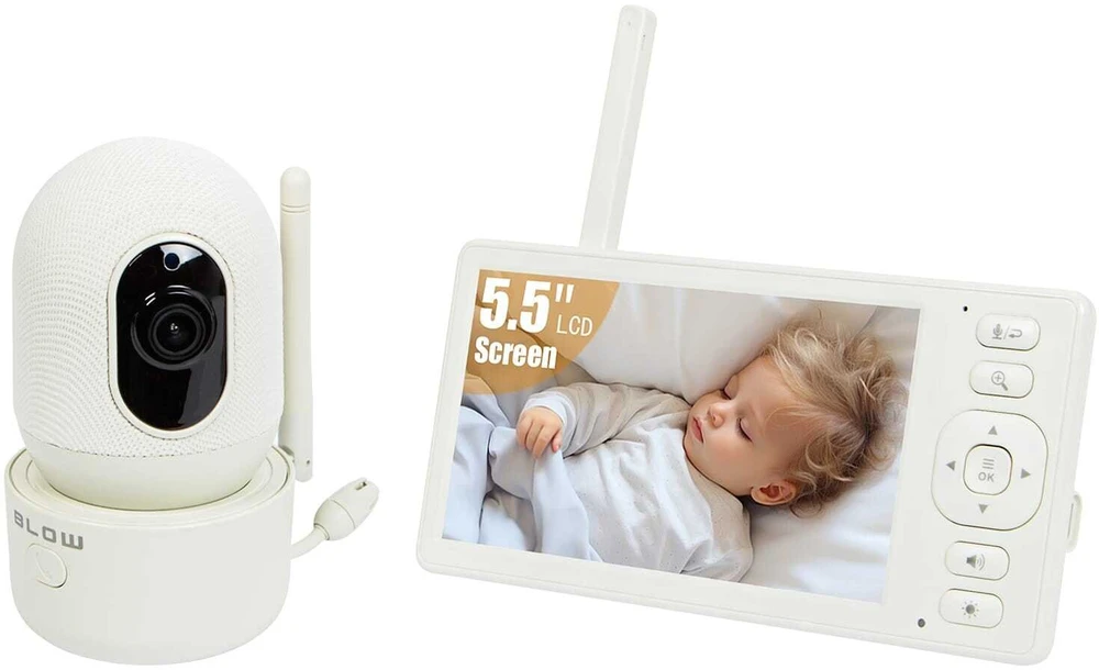 78-957# Elektroninis kūdikių monitorius „Blow“ su 5,5 colio LCD belaidžiu monitoriumi