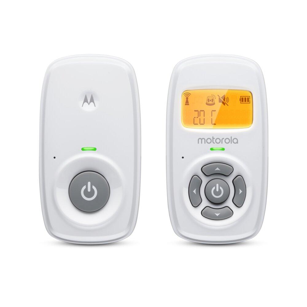Motorola Nursery garso auklė AM24 su DECT ryšiu, LCD ekranu ir 300 m veikimo nuotoliu
