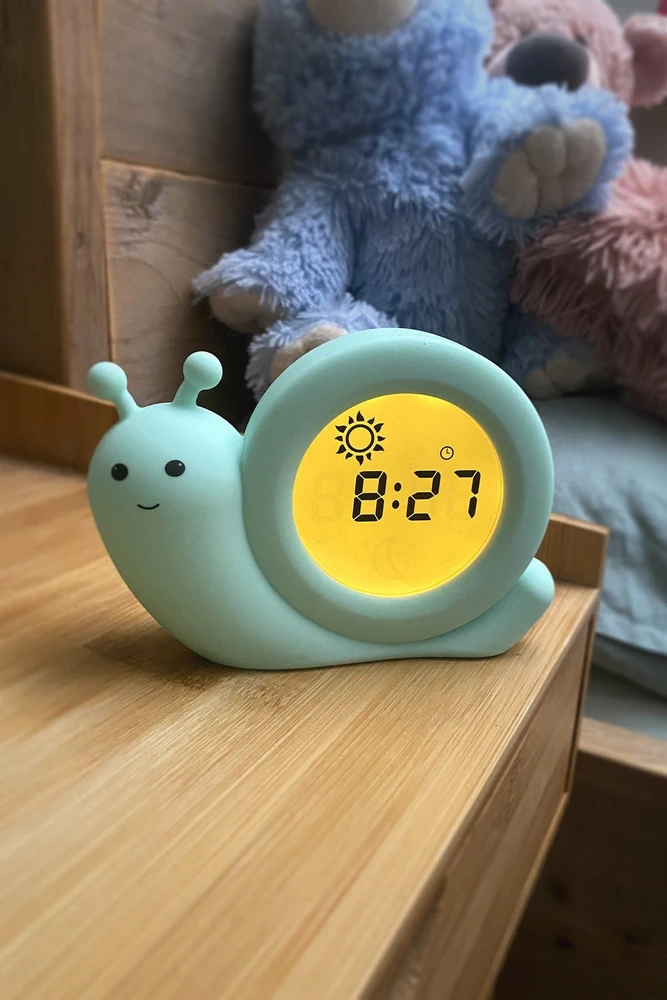 Niania Usorteret Alecto Baby Simon Snail miego ritmo žadintuvas, mėtinės žalios spalvos