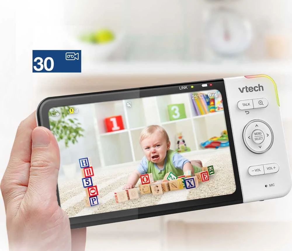 Vaizdo kūdikių monitorius su LCD ekranu ir kamera Vtech RM5754 HD