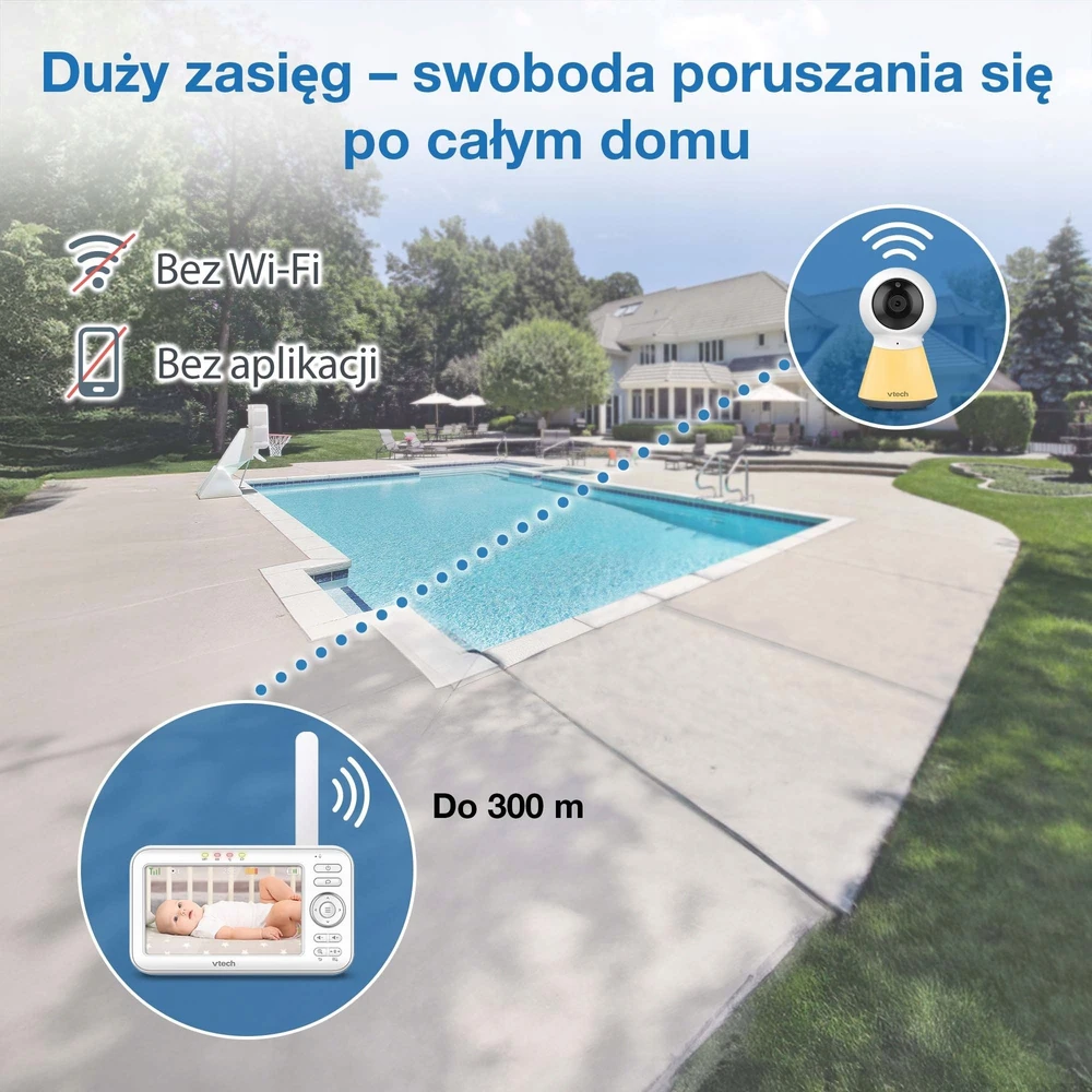 „VTech“ – kūdikių monitorius vaizdo įrašams VM5254 – 5 colių spalvotas LCD ekranas