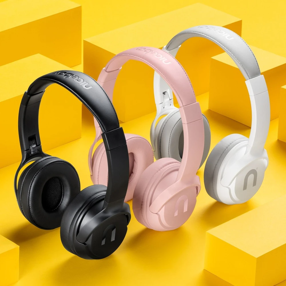 Ausinės Carruzzo Niceboy HIVE Prodigy 4 Laisvų rankų įranga Bevielis Su lankeliu Skambučiai / muzika Bluetooth Balta