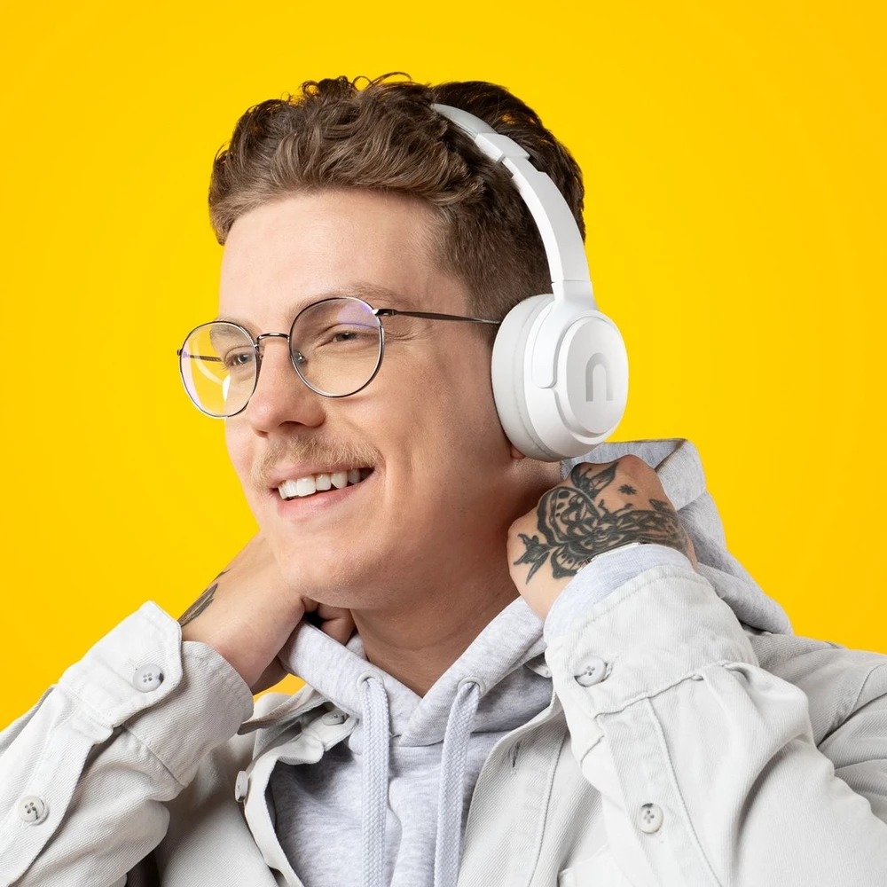 Ausinės Carruzzo Niceboy HIVE Prodigy 4 Laisvų rankų įranga Bevielis Su lankeliu Skambučiai / muzika Bluetooth Balta