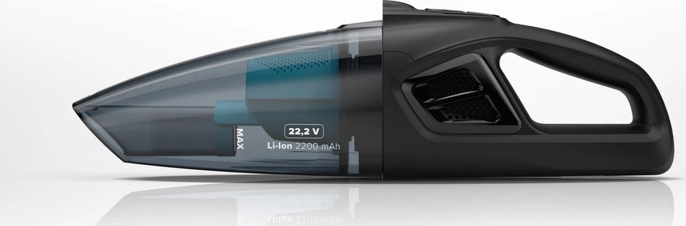 Carruzzo Niceboy ION Hurricane R3 22.2 V WET DRY juoda / Rankinis belaidis dulkių siurblys / sausas + šlapias siurbimas / 150W / HEPA