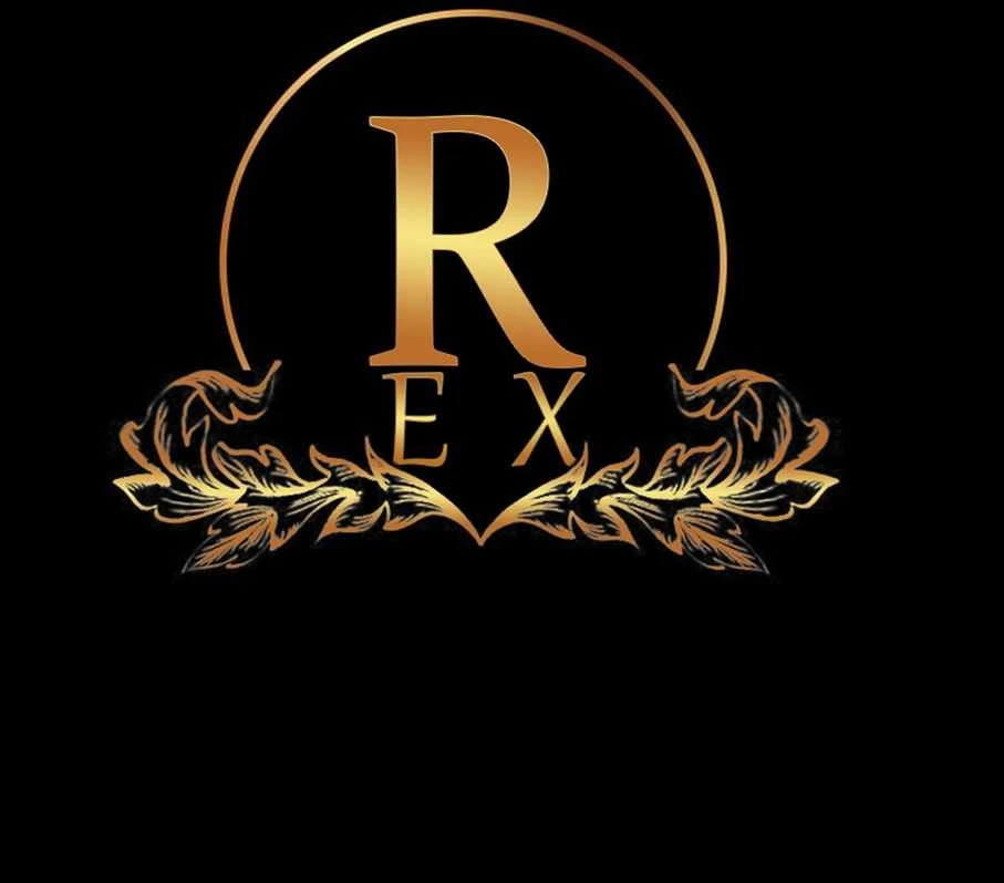 REX auksinis logotipas