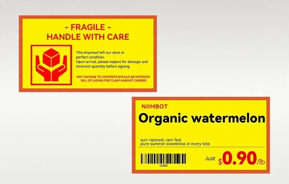 Niimbot T50*30-230 Dual-Color Spausdintuvas Labels (Geltona)