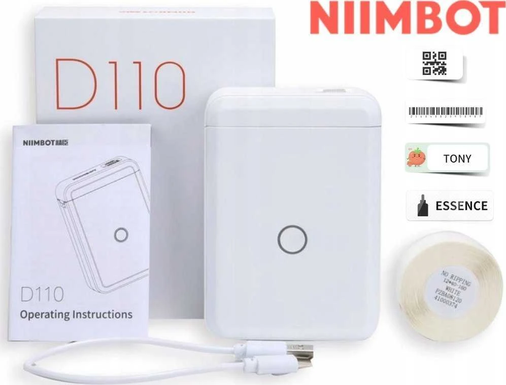 Niimbot RXL12.5*109-65 Gelton termo etiketės