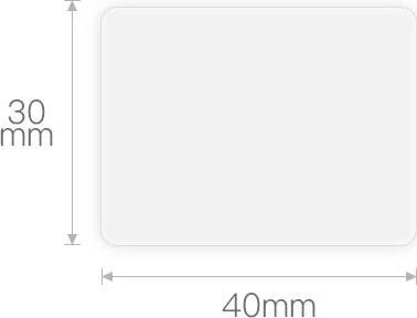 Niimbot etiketės ER 40x30mm 230vnt Permatomos B21, B21S, B3S, B1