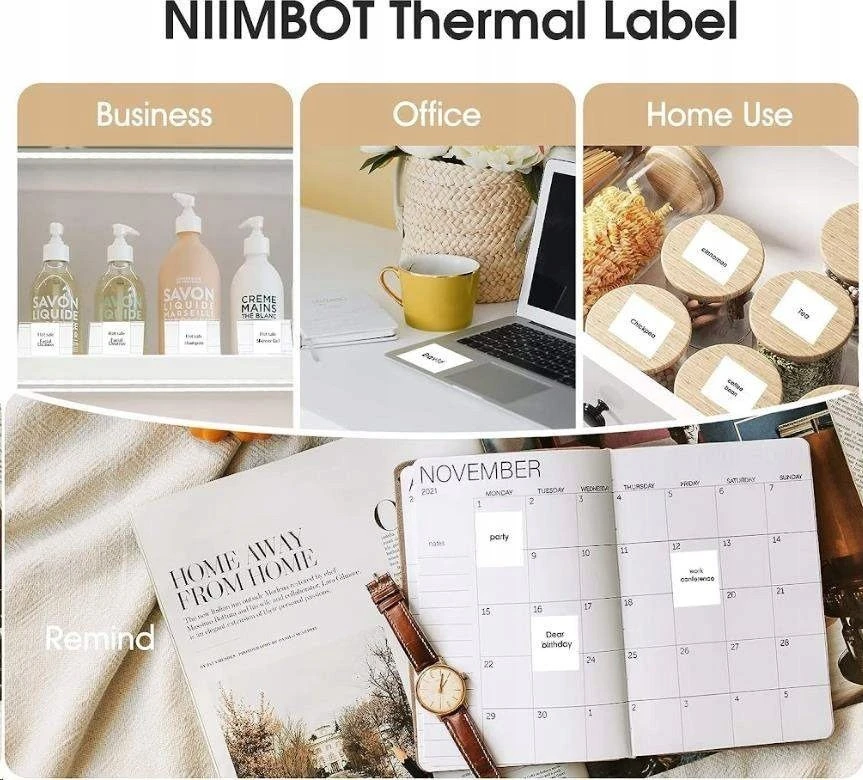 Niimbot R30*20-320 Baltos termo etiketės