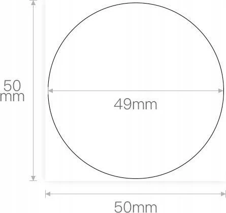 Niimbot etiketės R 50x50mm 150vnt apvalios B21, B21S, B3S, B1
