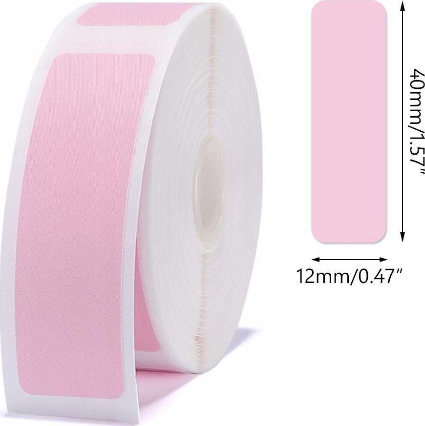 Niimbot Niimbot štítky RP 12x40mm 160ks Rožinė pro D11 a D110