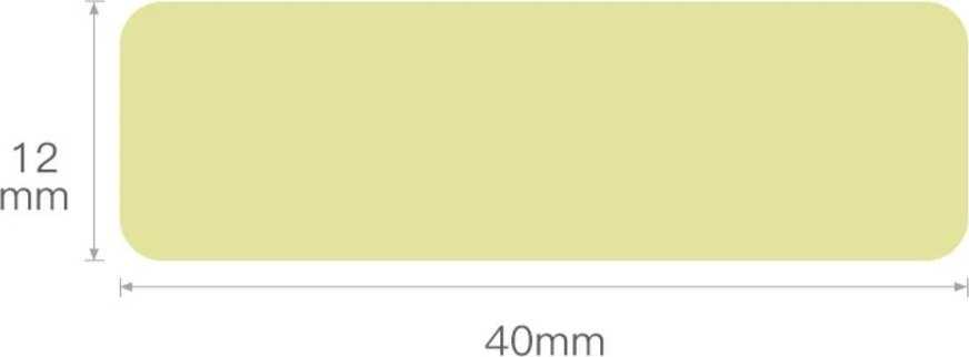 Niimbot etiketės RP 12x40mm 160vnt šviesiai geltonos D11 ir D110