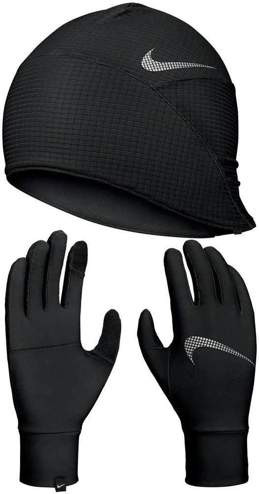 Nike Moterims Essential Bėgimo Kepurės ir Pirštinių Komplektas N1000595-082