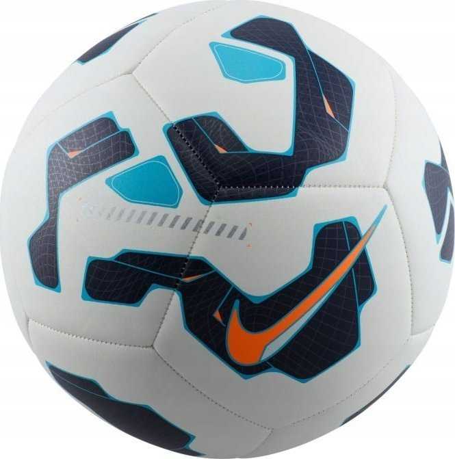 Futbolo kamuolys Nike Nk Pitch Fa24 Baltas Juodas Mėlyna FZ2636 100 FZ2636 100/5, 5 dydis
