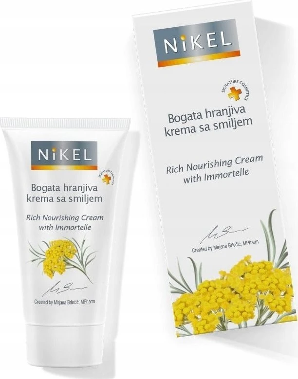Nikel Rich maitinamasis kremas su Immortelle gėlių ekstraktu 50ml