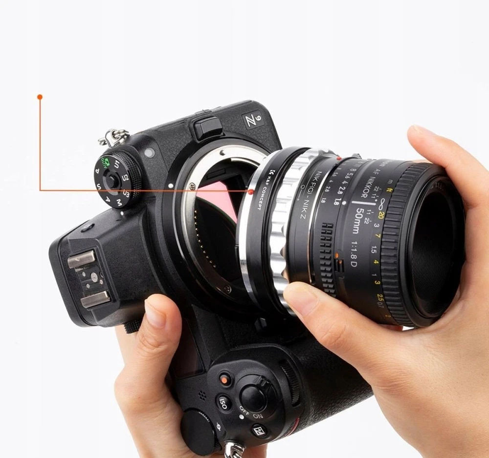 „K&F Concept“ objektyvo adapteris-redukcija iš Nikon G AF-S į Nikon Z Z-mount / KF06.369 / Nik F(g) - Nik Z