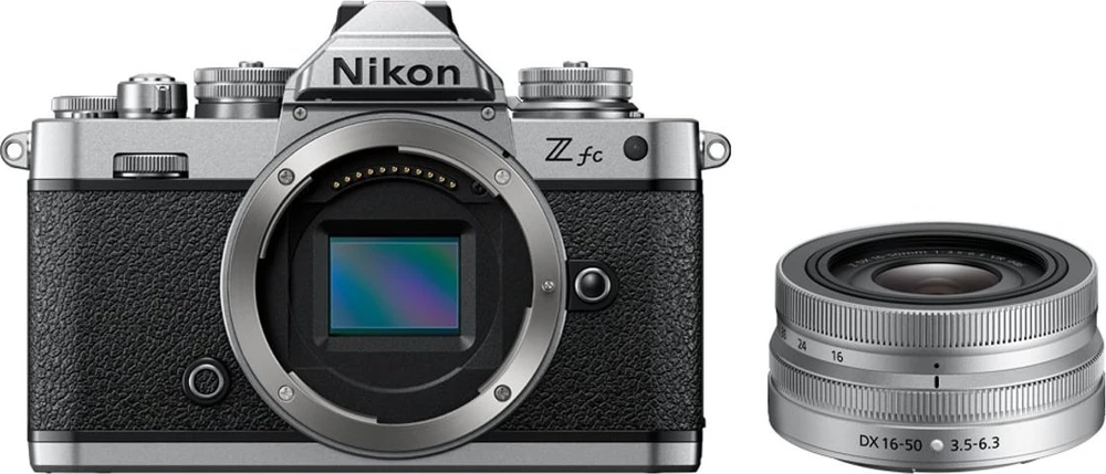 Nikon Z fc + NIKKOR Z DX 16-50mm f/3.5-6.3 VR (Sidabrinis)