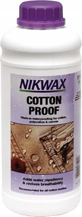 Nikwax Drabužių impregnavimo priemonė Cotton Proof 1000 ml