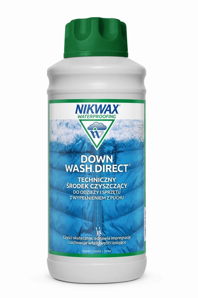Nikwax Down Wash Direct 1 L striukės miegmaišiai Atnaujina DWR