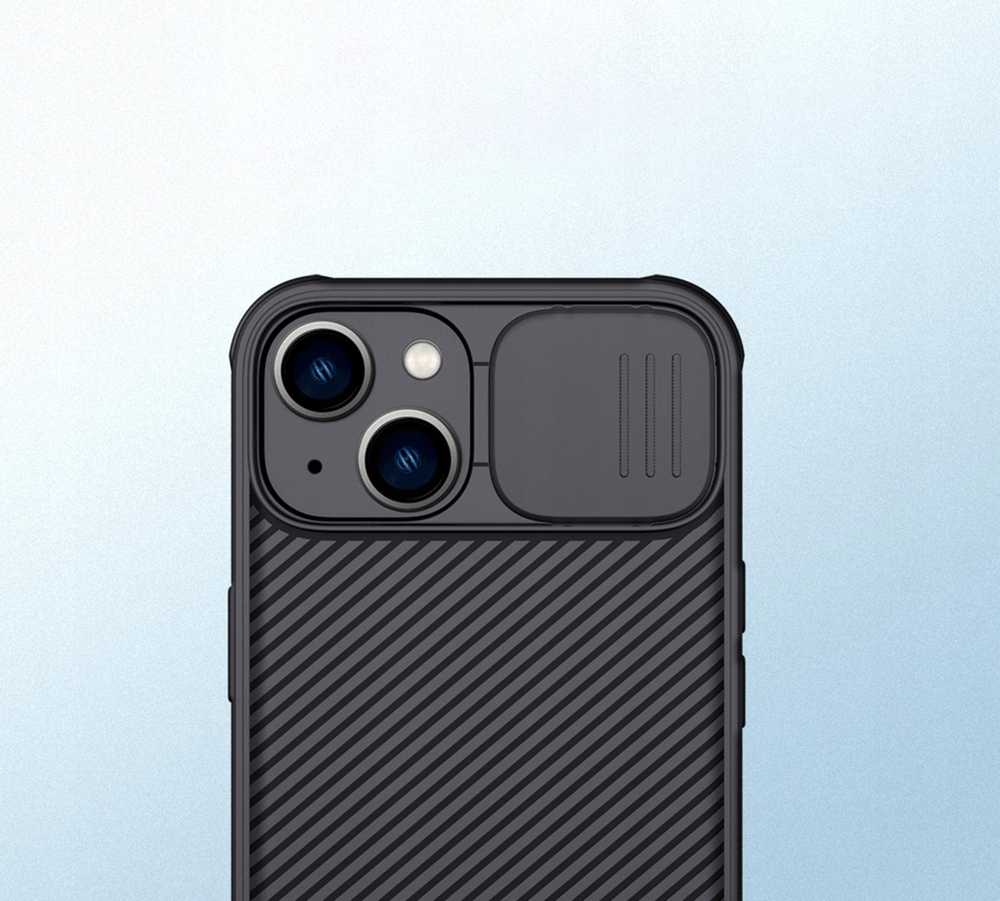 Nillkin CamShield Pro dėklas, skirtas Apple iPhone 14 (juodas)