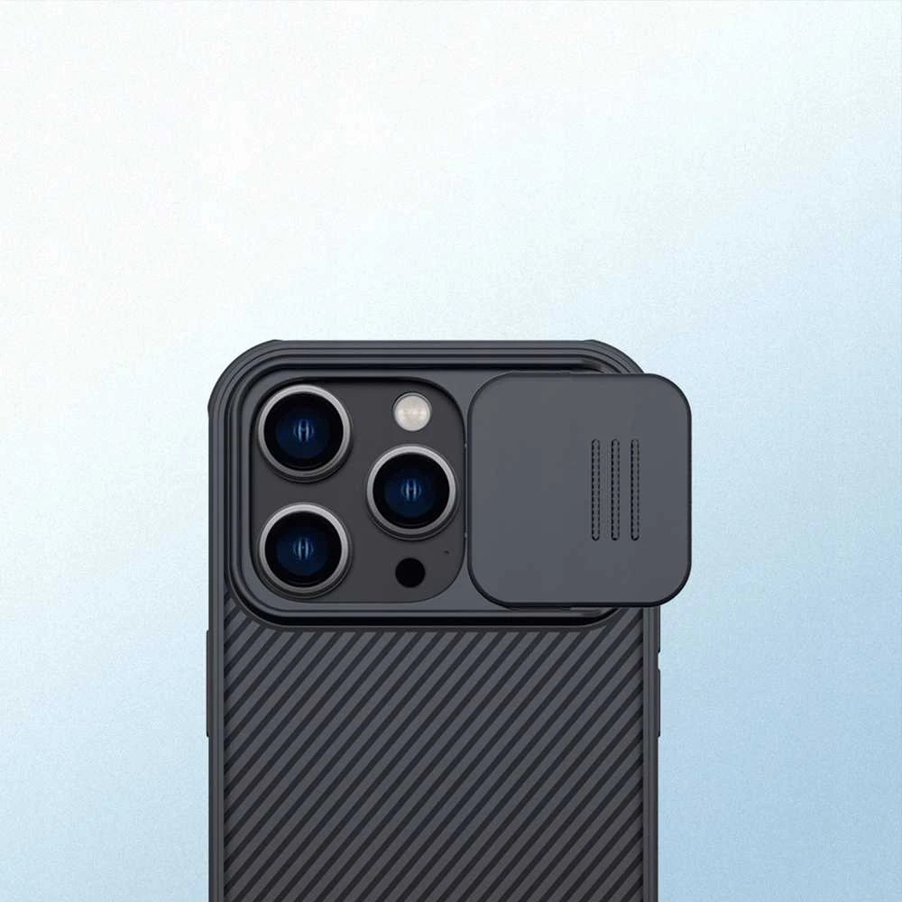 Dėklas Nillkin CamShield Pro Apple iPhone 14 Pro mėlynas