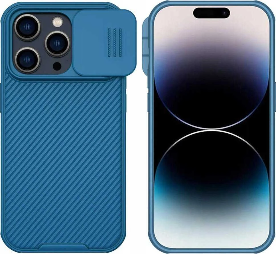 Dėklas Nillkin CamShield Pro Apple iPhone 14 Pro Max mėlynas