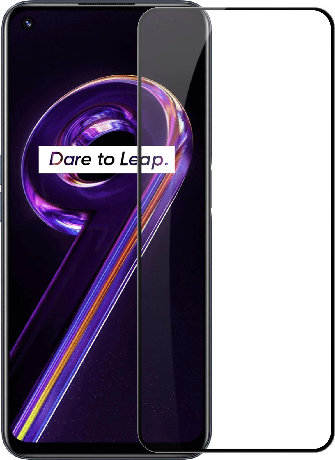 Nillkin CP+PRO ultra-thin full-screen apsauginis stiklas with 0.2 mm frame 9H Realme 9 Pro juodas