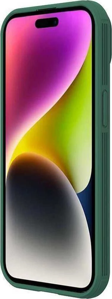 Dėklas Nillkin CamShield Pro Apple iPhone 15 Plus žalias