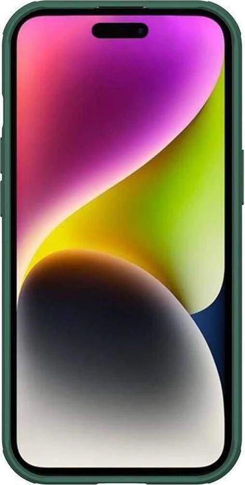Dėklas Nillkin CamShield Pro Apple iPhone 15 Plus žalias