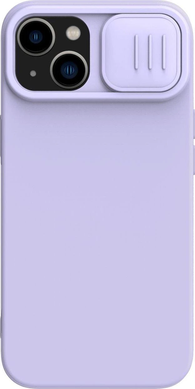 Dėklas Nillkin CamShield Silky Magnetic Silicone Apple iPhone 14 Plus šviesiai violetinis