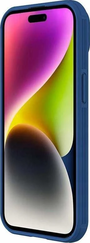 Dėklas Nillkin CamShield Pro Apple iPhone 15 Plus mėlynas