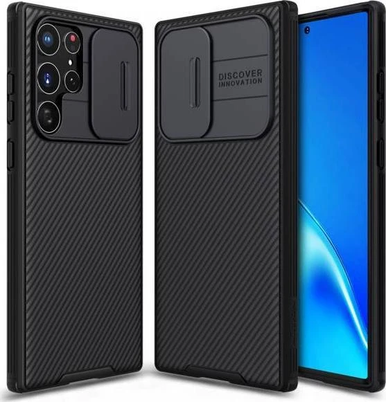 Dėklas Nillkin CamShield Pro skirtas SAMSUNG S22 ULTRA - juodas