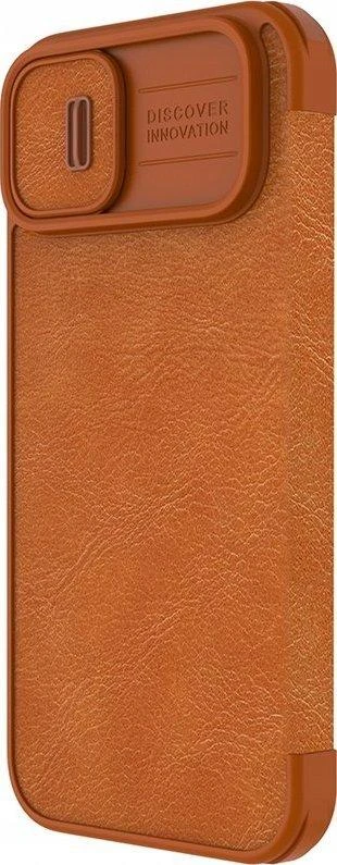 Dėklas Nillkin Qin Pro Leather Apple iPhone 14 Plus rudas