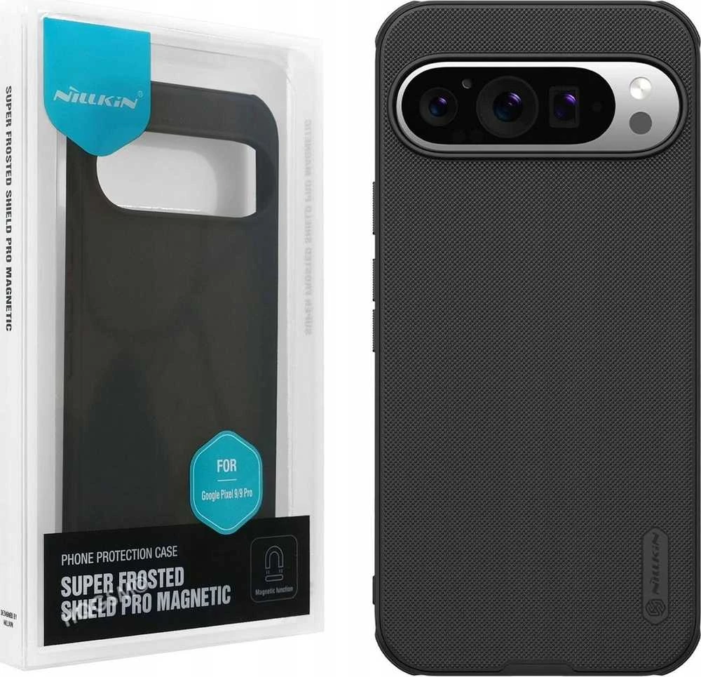 Nillkin Super Frosted PRO Magnetic Google Pixel 9/9 Pro dėklas telefonui juodos spalvos