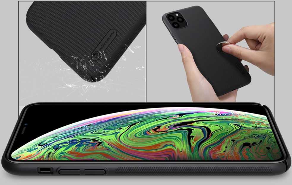 Nillkin Super Frosted Shield - dėklas skirtas Apple Apple iPhone 11 Pro Max Mint Žalias