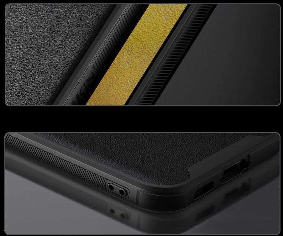 Nillkin CamShield Leather S Samsung Galaxy S23 Plus camera dėklas telefonui juodos spalvos