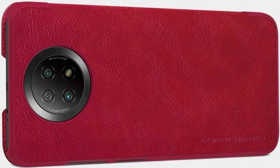 Nillkin Qin leather holster Xiaomi Redmi Note 9T 5G dėklas telefonui rudos spalvos