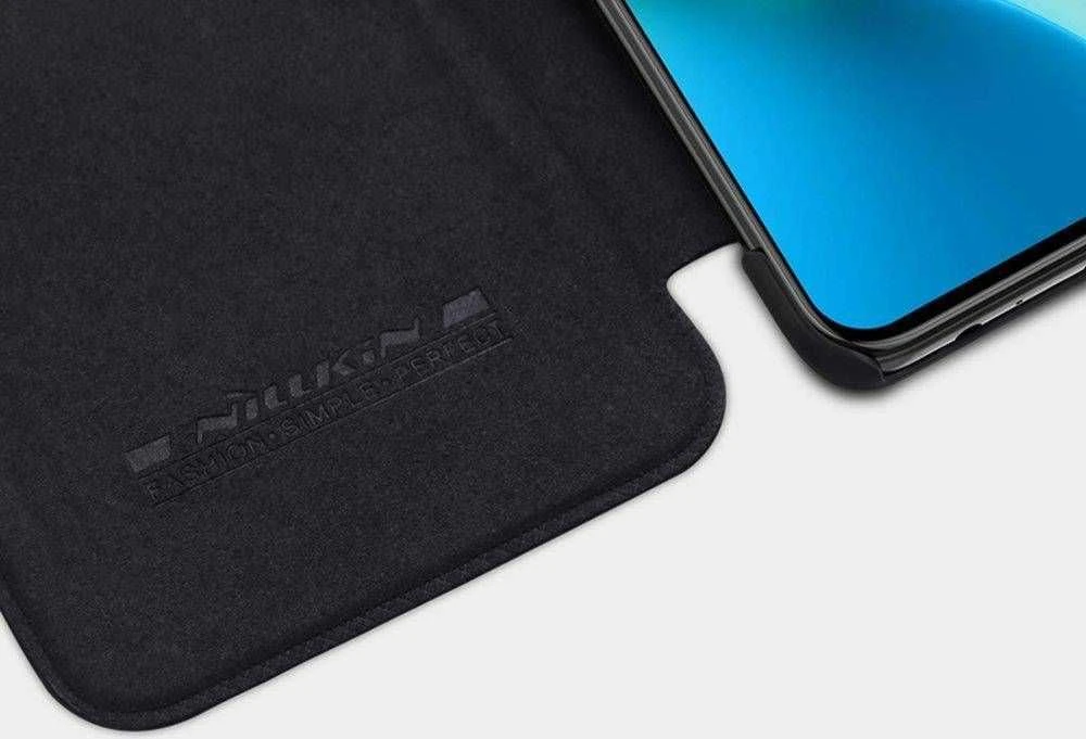 Nillkin Qin leather holster Xiaomi Redmi Note 9T 5G dėklas telefonui rudos spalvos