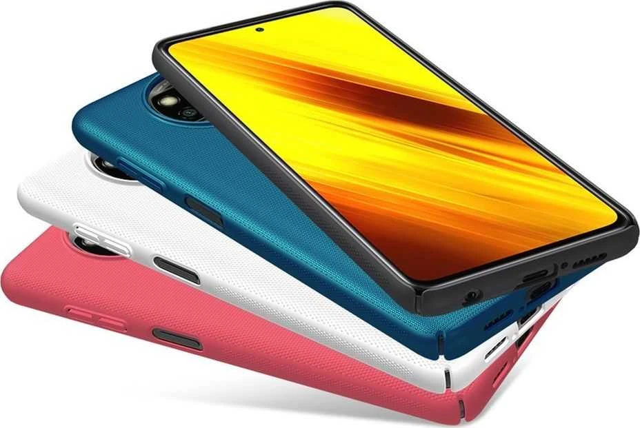 Nillkin Frosted dėklas Xiaomi Poco X3 NFC (mėlynas) universaliam