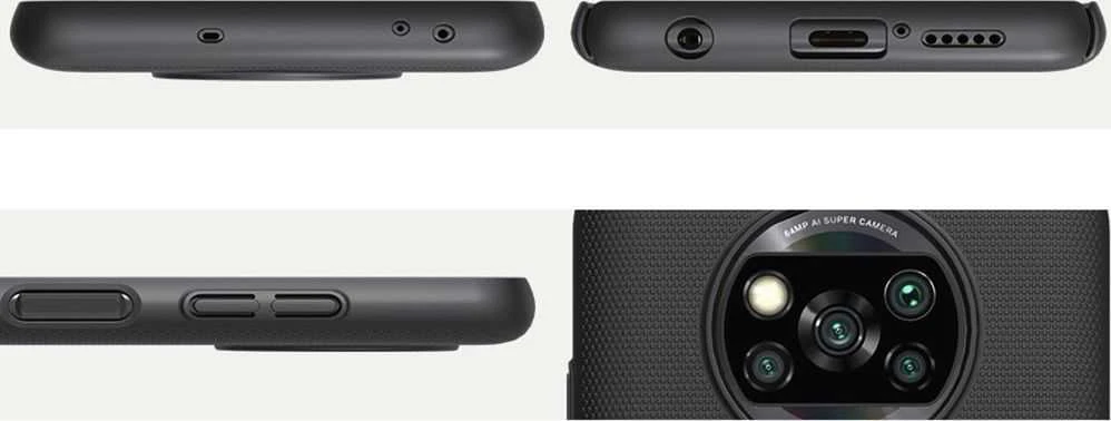 Nillkin Frosted dėklas Xiaomi Poco X3 NFC (mėlynas) universaliam