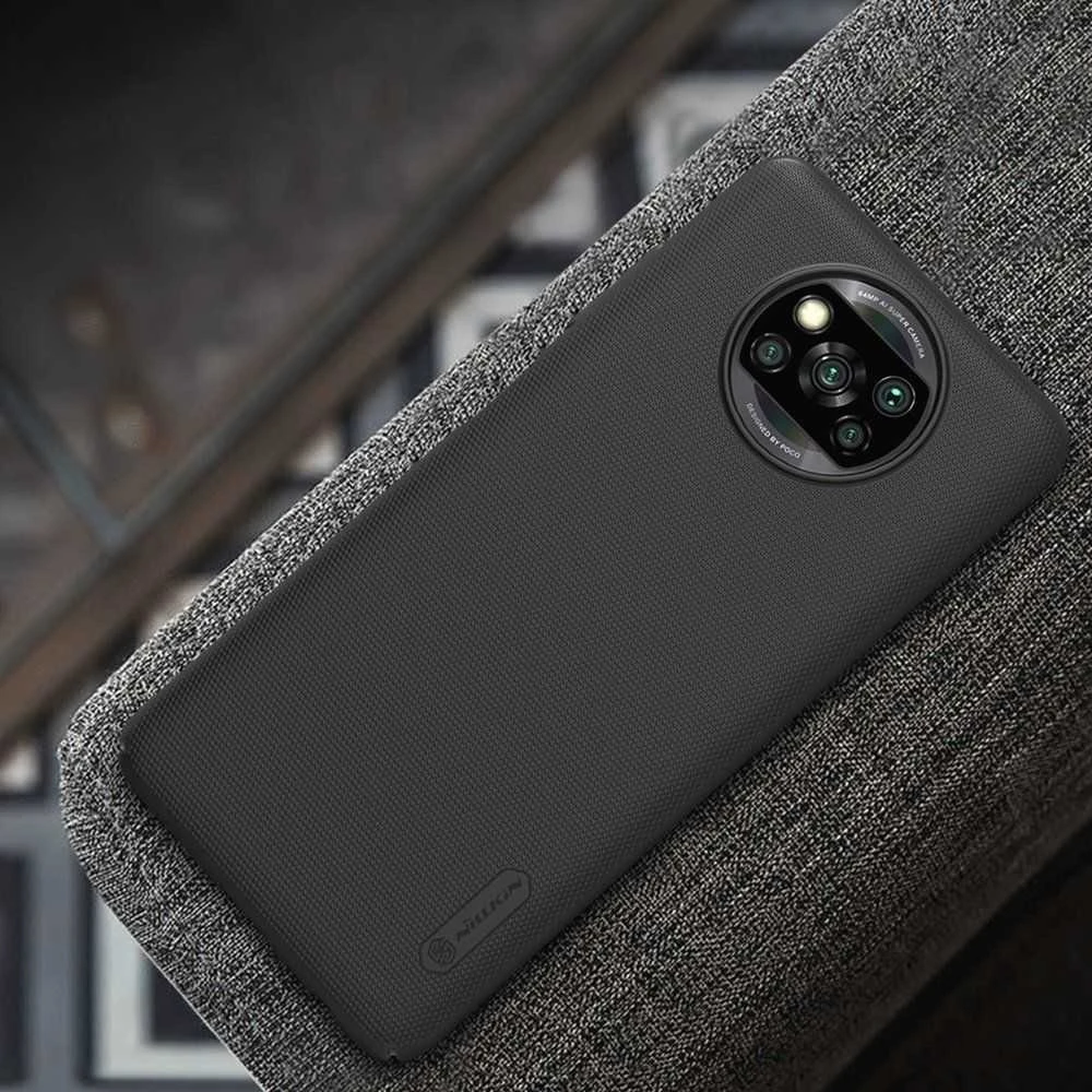 Nillkin Frosted dėklas Xiaomi Poco X3 NFC (mėlynas) universaliam