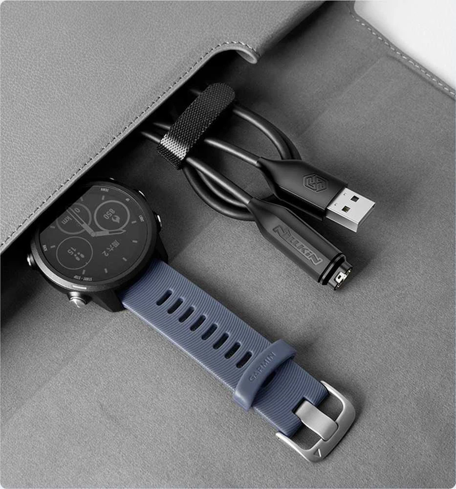 Nillkin Garmin Watch USB įkrovimo laidas (juodas)