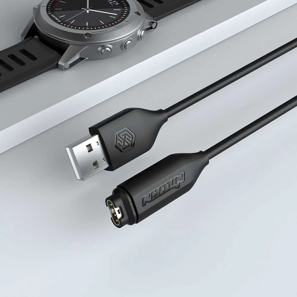 Nillkin Garmin Watch USB įkrovimo laidas (juodas)