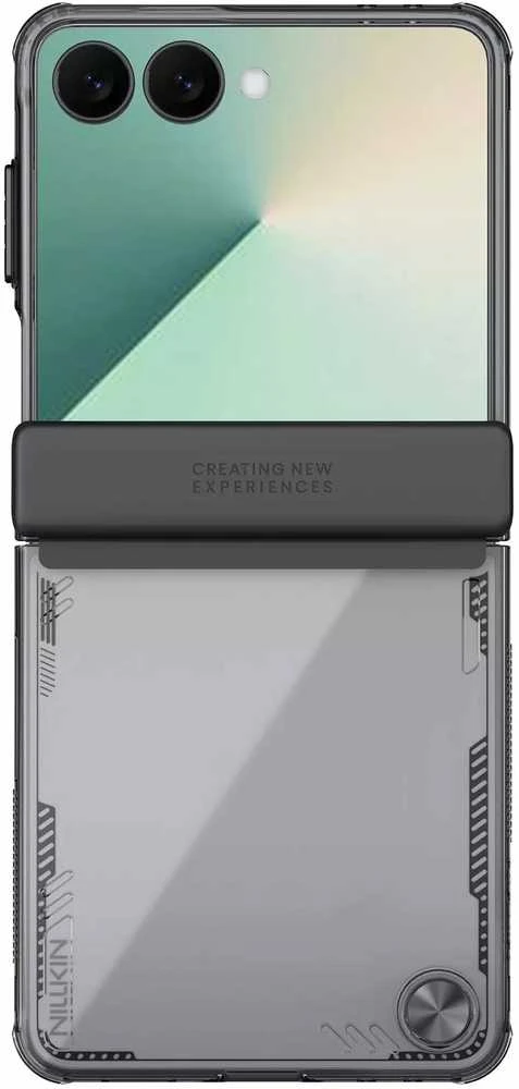 Nillkin Iceblade dėklas skirtas Samsung Galaxy Z Flip 7 juodos spalvos