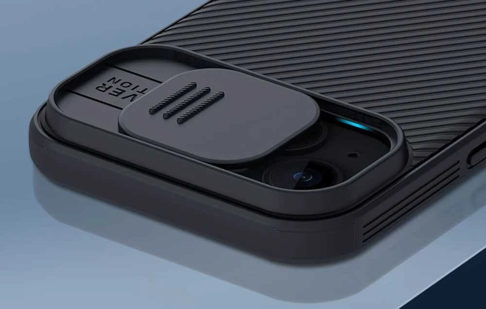 Nillkin CamShield Pro dėklas, skirtas iPhone 15 Plus (juodas)