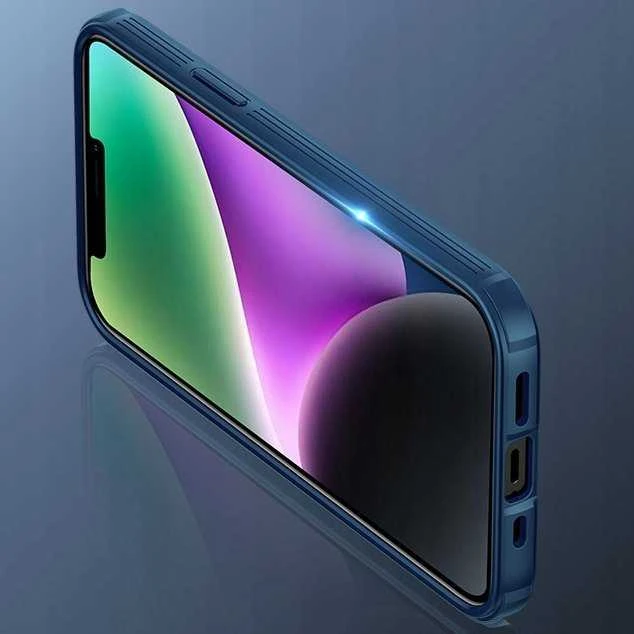 Nillkin CamShield Pro Magnetic Apple iPhone 14 Plus Camera Protector dėklas telefonui mėlynos spalvos (with MagSafe)