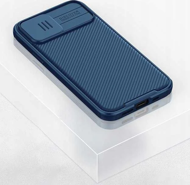 Nillkin CamShield Pro Magnetic Apple iPhone 14 Plus Camera Protector dėklas telefonui mėlynos spalvos (with MagSafe)
