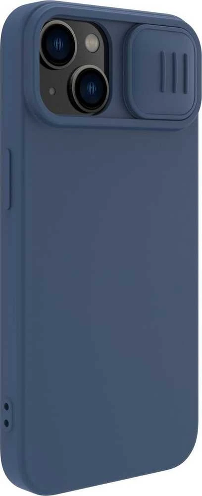 Nillkin CamShield Silky silikoninis iPhone 14 Plus with Camera Protector dėklas telefonui mėlynos spalvos